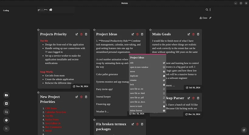 project Electron Notes
